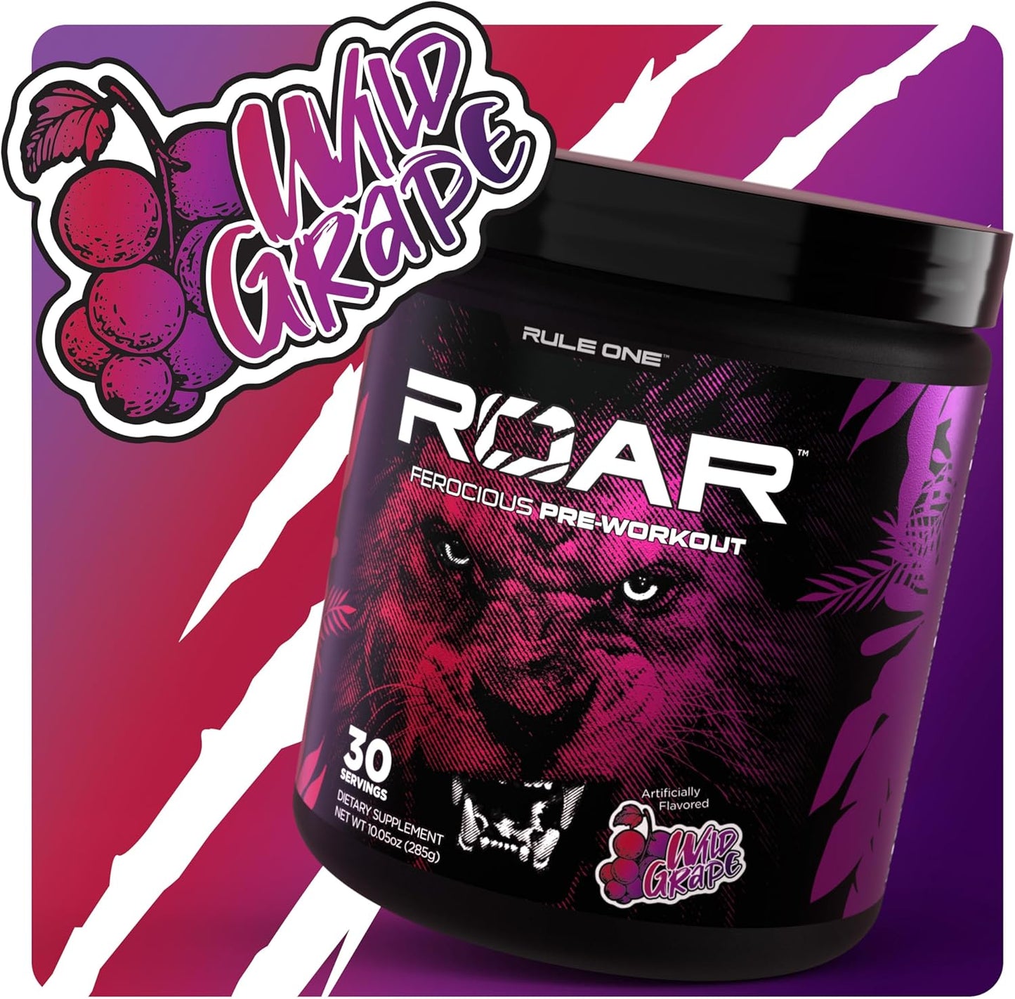 Rule 1 Roar 30 serv Wild Grape 285 g