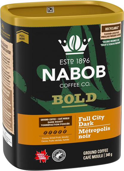 Nabob Dark Roast Full City Dark，6 支装
