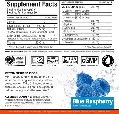 ALLMAX Nutrition ACUTS - 氨基酸粉补充剂，含牛磺酸、左旋肉碱、绿色和 Allmax Nutrition - VITAFORM - 优质 - 男士高性能复合维生素 - 30 天供应 - 60 粒