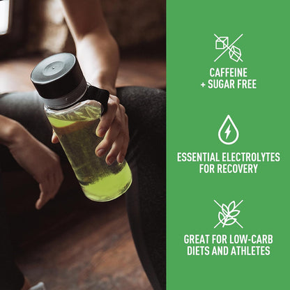 Organika Electrolytes Extra-Strength Powder- Lemon Lime- High in Sodium for Sport Recovery & Electrolytes + Enhanced Collagen- Strawberry Peach Flavour- Sugar-Free Hydration + Protein