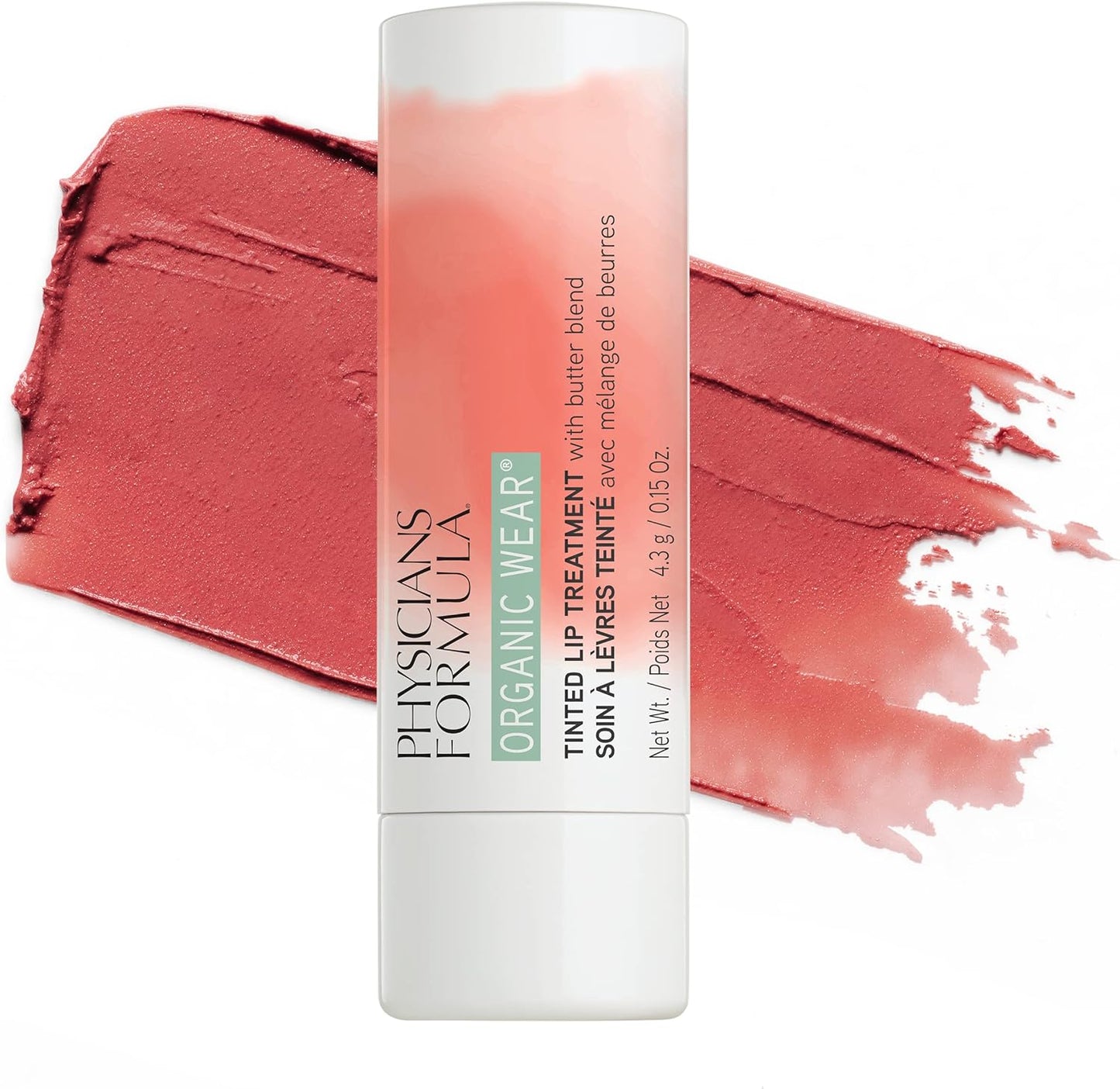 Physicians Formula Organic Weartinted Lip Treatment, 0.15 ounces