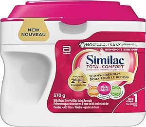 Similac Total Comfort, Baby Formula, Tummy-Friendly, Easy To Digest, Now With Breast Milk-Inspired Innovation 2’-FL, 0+ Months, Powder, 570 g