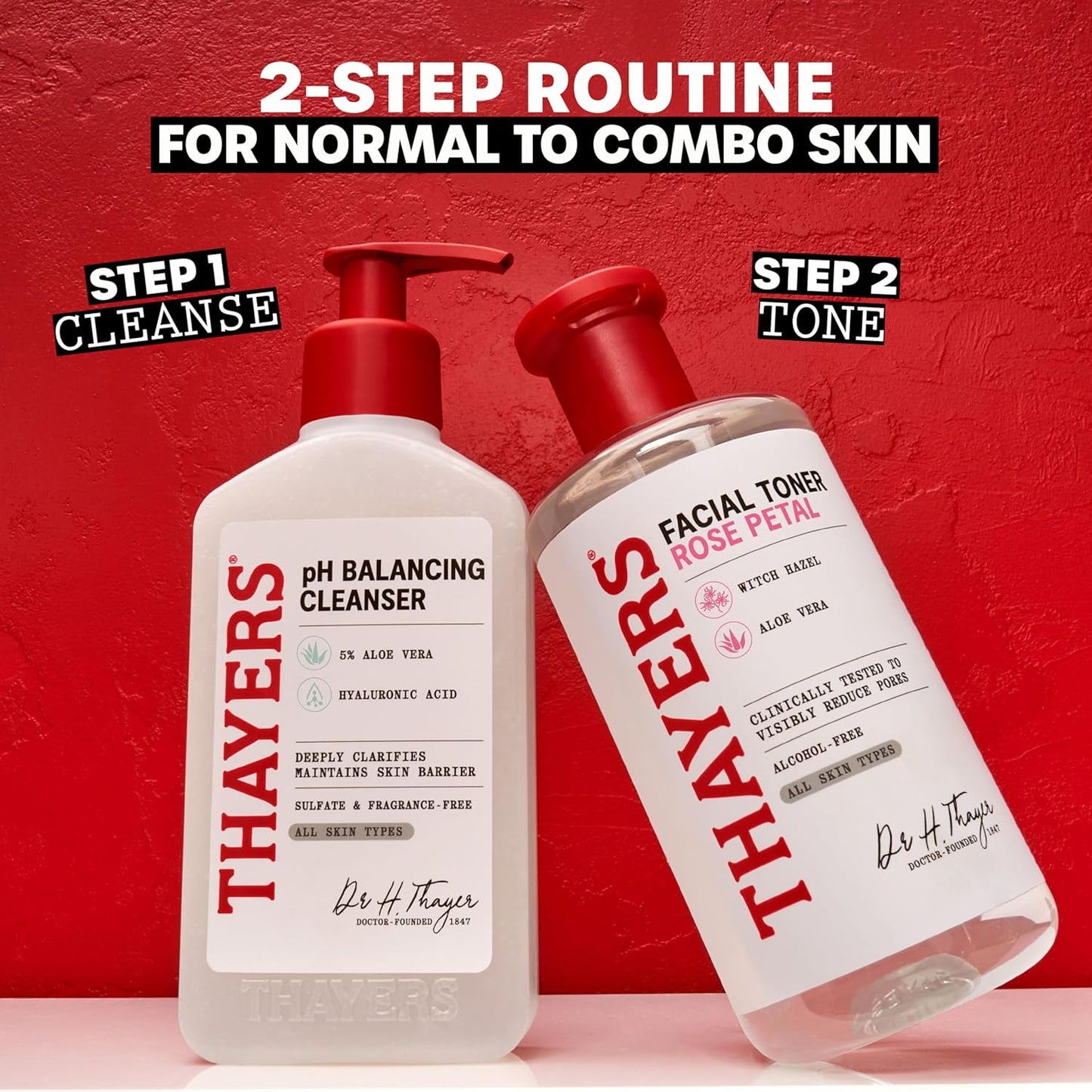 THAYERS Alcohol-Free Witch Hazel Rose Petal Face Toner Skin Care with Aloe Vera, Natural Gentle Facial Toner, for All Skin Types, Travel Format, 89mL