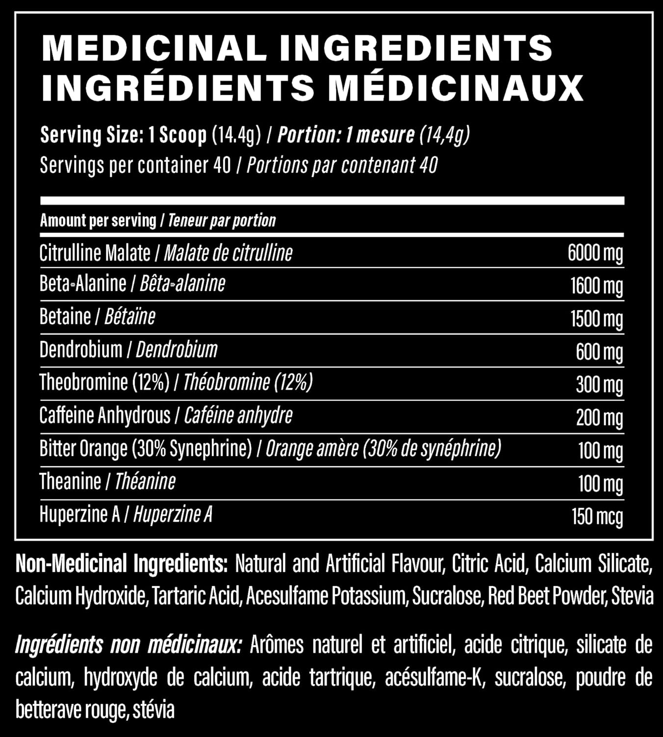 Nutrabolics Supernova Legacy - 專注力、能量和高強度泵感，不含肌酸的鍛煉前補充劑，含瓜氨酸和β-丙氨酸 - 40 份，冰鎮覆盆子