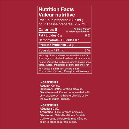 Van Houtte 香草榛果脫咖啡因研磨咖啡，6x340g，可與 Keurig 咖啡機一起使用