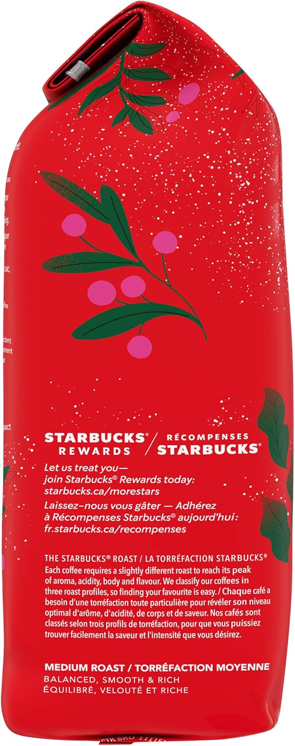 星巴克假日拼配 2019 中度烘焙研磨咖啡，283 克/袋，6 包