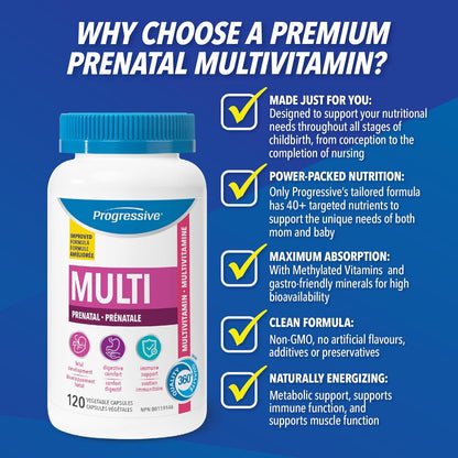 升级版产前复合维生素，蕴含 L-5-MTHF 甲基化叶酸、DHA、叶黄素和生姜提取物。提供全面的受孕和孕期营养支持，提升能量、情绪和激素健康，100% 全面……