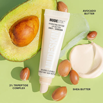 Nudestix 多肽保濕有色潤唇膏套裝 - 3 支裝，含牛油果、乳木果油和多肽