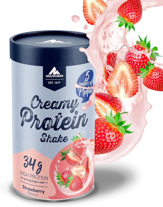 Multipower Creamy Protein Powder - Strawberry Flavour - 420g