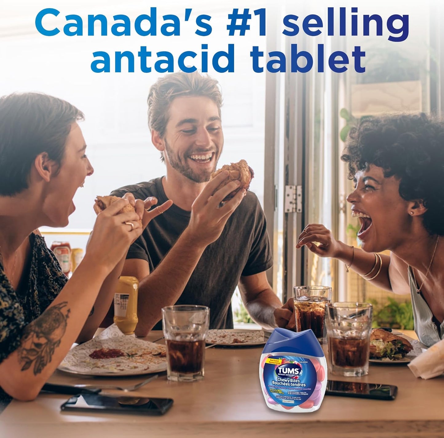 Tums 耐嚼軟糖，什錦漿果口味，緩解胃灼熱的抗酸劑，60 粒