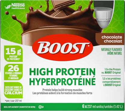BOOST 高蛋白代餐饮料，巧克力味，24 x 237 毫升