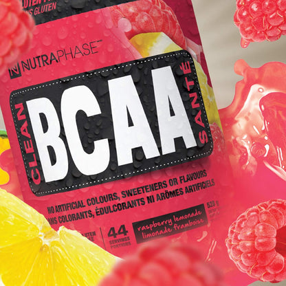 Nutraphase Clean BCAA, Vegan-Friendly, Gluten-Free, Raspberry Lemonade, 44 servings, 528 grams