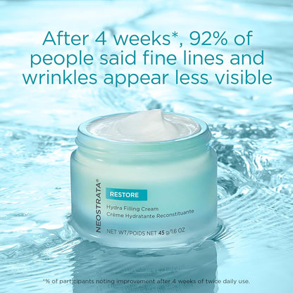 NEOSTRATA Hydra Filling Cream Anti-Wrinkle Concentrate with Hyaluronic Acid Non-Comedogenic, 1.6 oz.