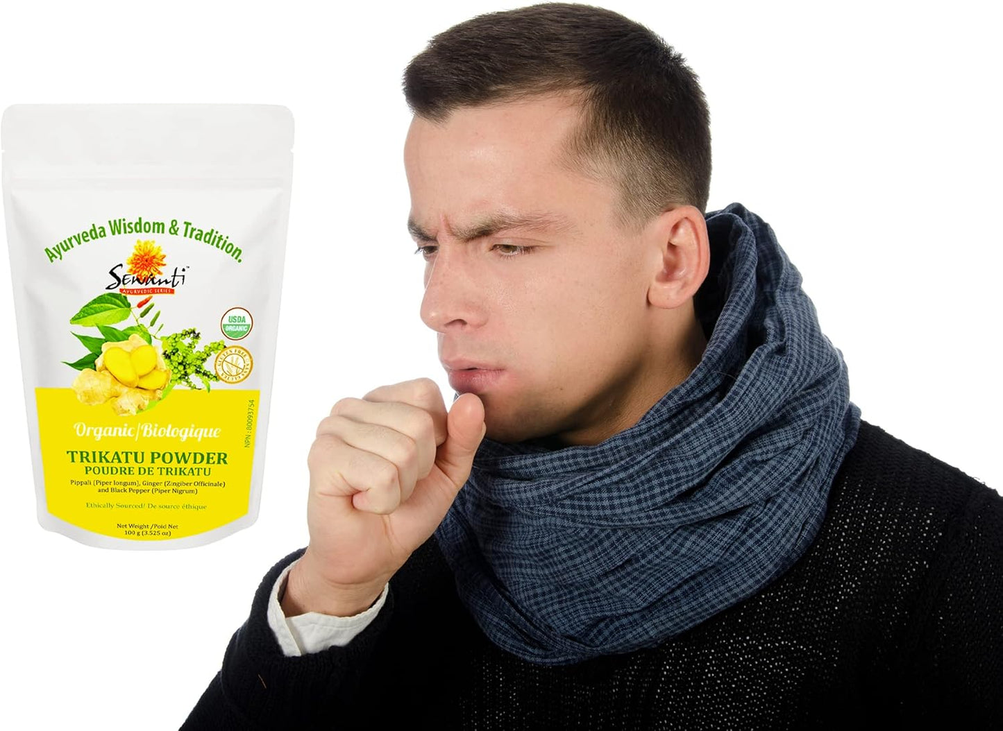 Sewanti Organic Trikatu Powder, NPN 80093754,100g