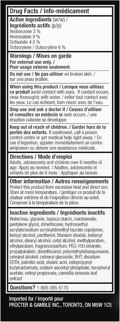 Olay Total Effects 7-In-One Anti-Aging Face Moisturizer with Vitamin B3, Niacinamide and Sunscreen SPF 30, 50ml