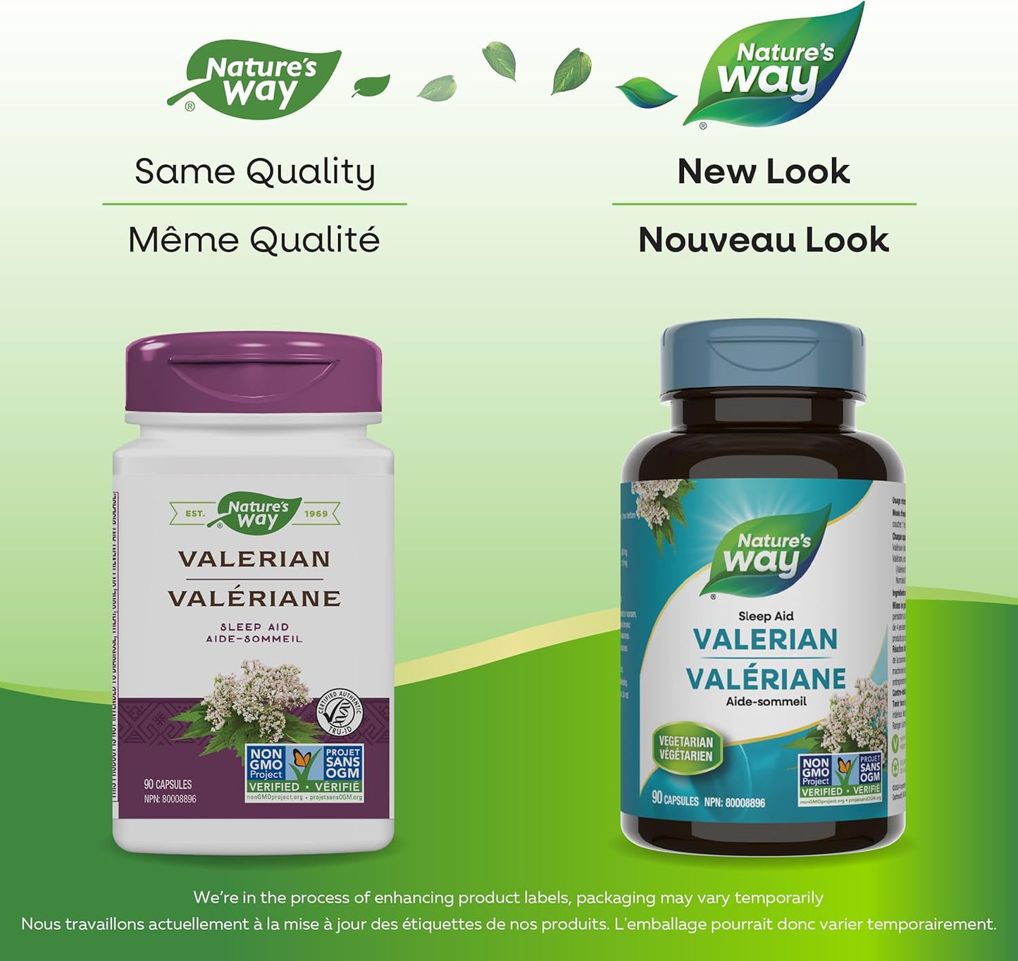 Nature's Way 纈草根萃取 - 夜間睡眠支持 - 纈草補充劑 - 不含明膠，非基因改造 - 90 粒素食膠囊