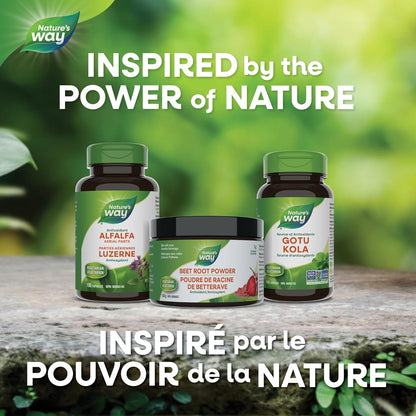 Nature's Way Premium Beet Root Powder - Antioxidant Support, Effortlessly Mixable, Vegan-Friendly & Gluten-Free Supplement - 150g (50 servings)