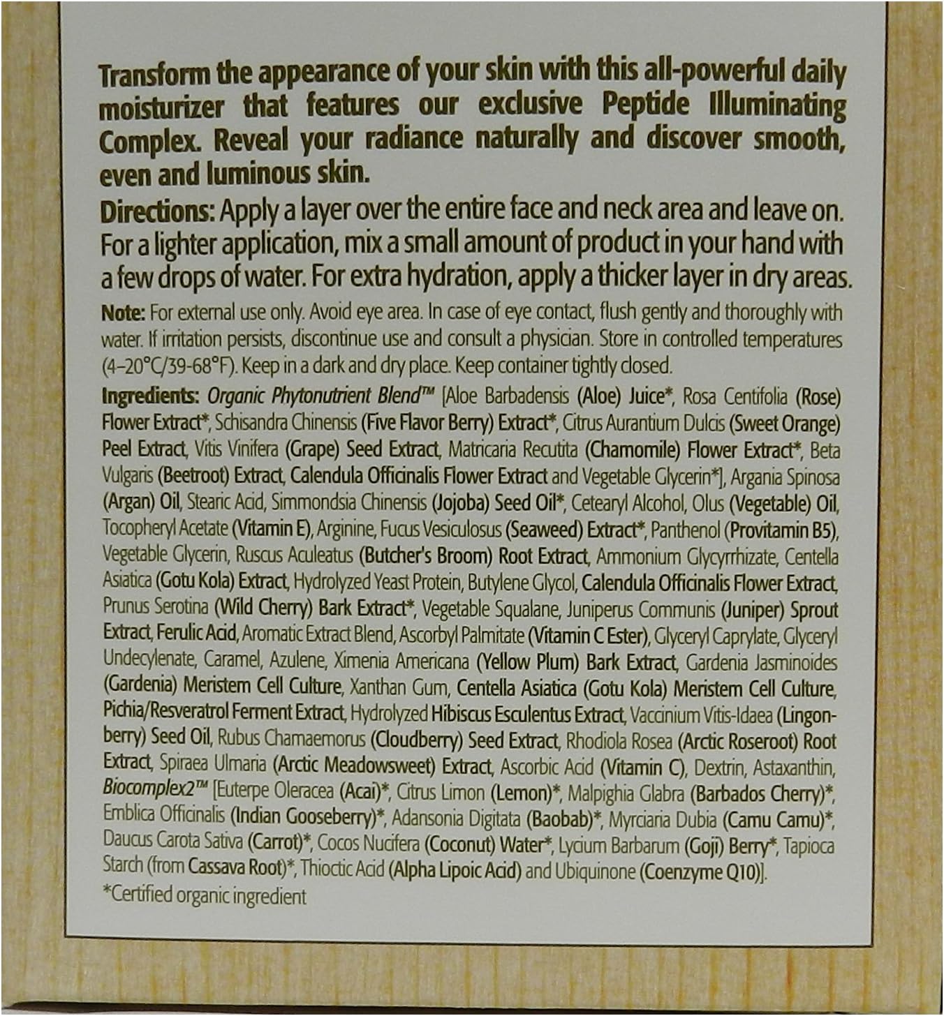 Eminence Arctic Berry Peptide Radiance Cream Cream Unisex 2 oz