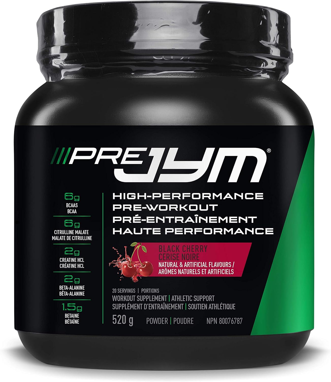 Jym Supplements Science Pre jym 20 serving - black cherry 520 Gram