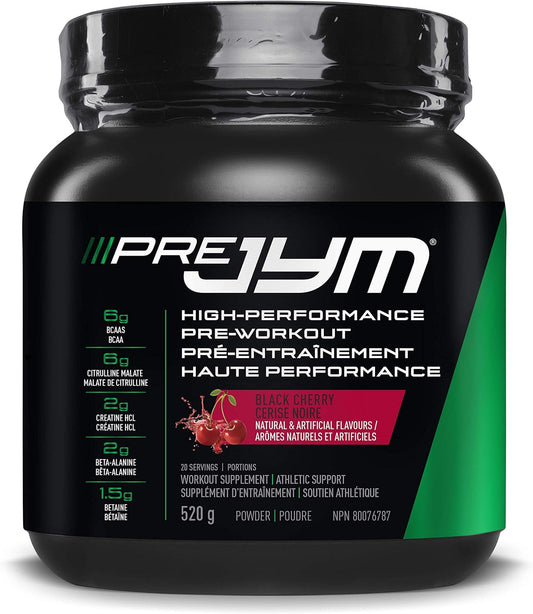 Jym Supplements Science Pre jym 20 份 - 黑櫻桃 520 克