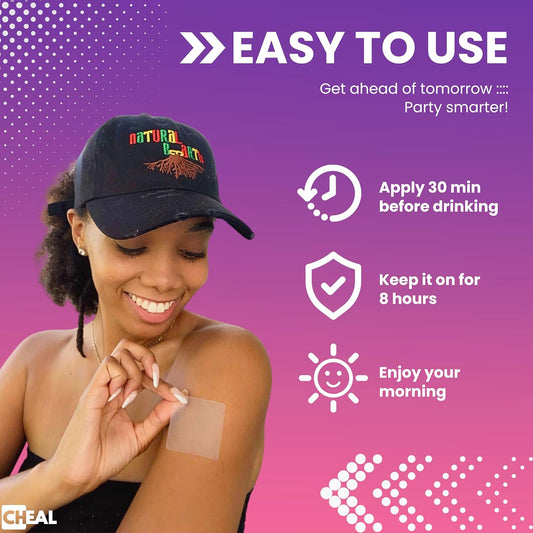 Party Recovery Patch 5 Pack - Natural Replenishing Formula for Better Mornings | Before Drinking Use