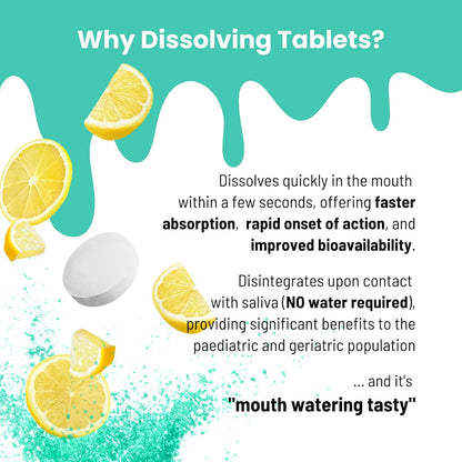 Nutrameltz 鋅 25 毫克補充劑 – 膳食免疫支持補充劑，促進健康的頭髮和指甲，促進新陳代謝調節 - 快速溶解 – 令人垂涎的檸檬味（60 片）