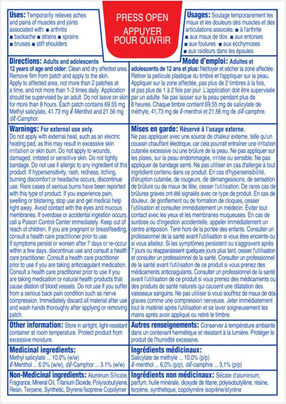 Salonpas Pain Relieving Patch, 20 count