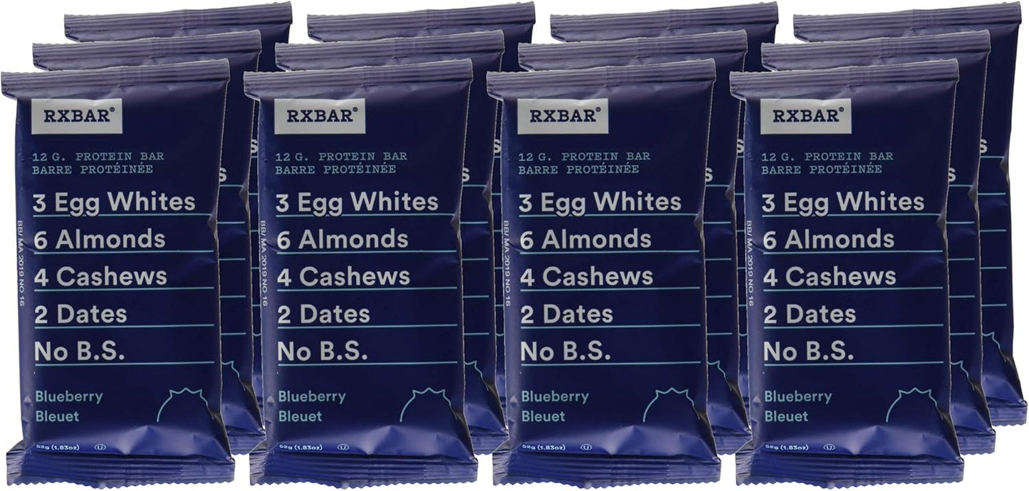 RXBAR 蛋白棒 蓝莓味 12x52克（12条装）