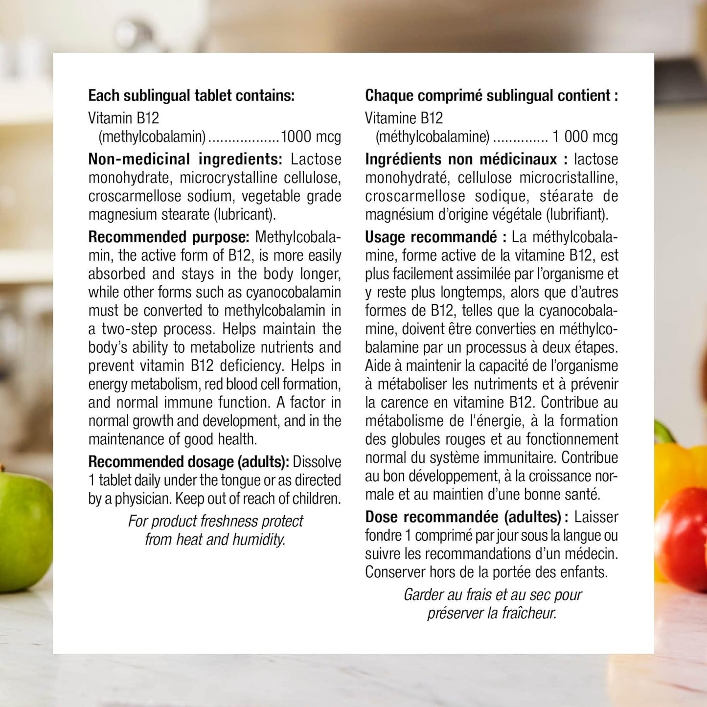 Webber Naturals 维生素 B12 1000 微克，速溶，150 片，支持能量产生和代谢