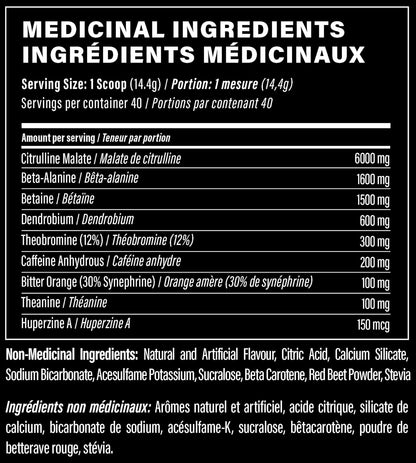 Nutrabolics Supernova Legacy - 專注力、能量和高強度泵感，不含肌酸的運動前補充劑，含瓜氨酸和β-丙氨酸 - 40 份，Green Guarana Rush