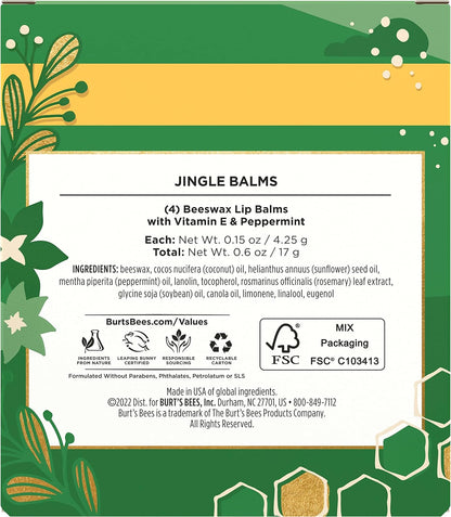 Burts Bees Burts Bees 叮当香膏套装男女通用 1 件