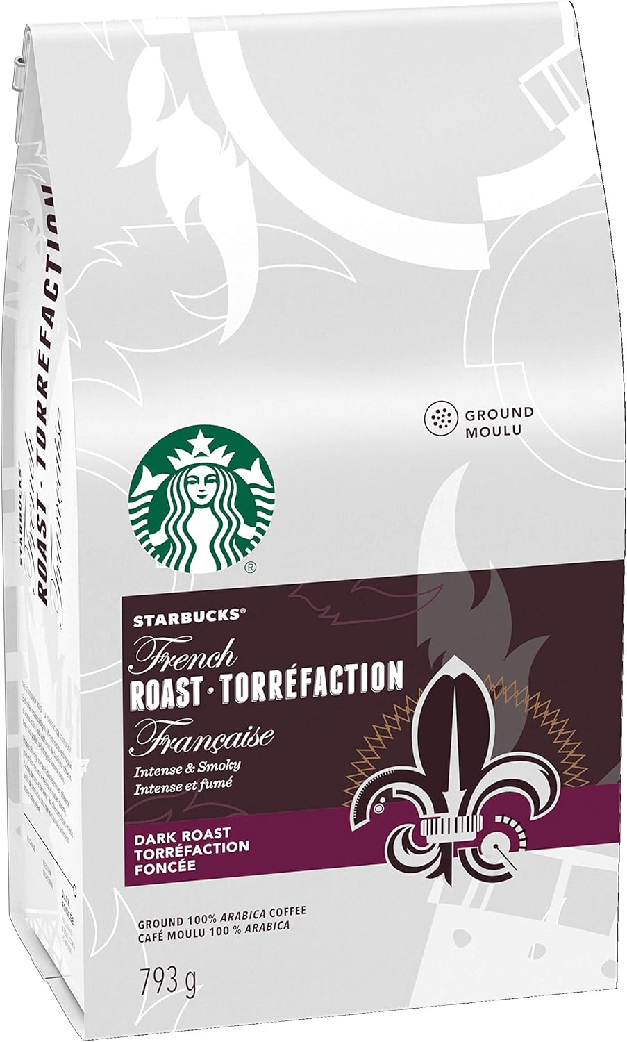 星巴克法式烘焙研磨咖啡，793 克，法式烘焙，深度烘焙咖啡，單份 Keurig K-Cup 膠囊，24 粒