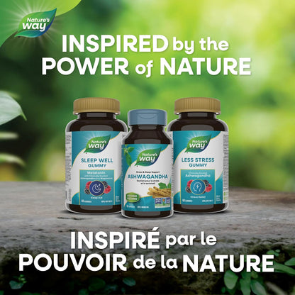 Nature’s Way Ashwagandha – 500 mg Ashwagandha Root Extract – Stress & Sleep Support – 60 Vegetarian Capsules, Non-GMO