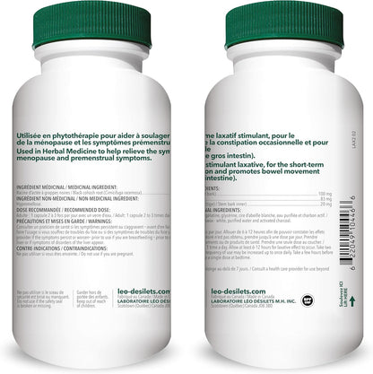 Leo Desilets Traditional Herbal Laxative | Gentle Relief for Occasional Constipation | Cascara Sagrada, Dandelion & Senna | Non-GMO, Plant-Based Capsules