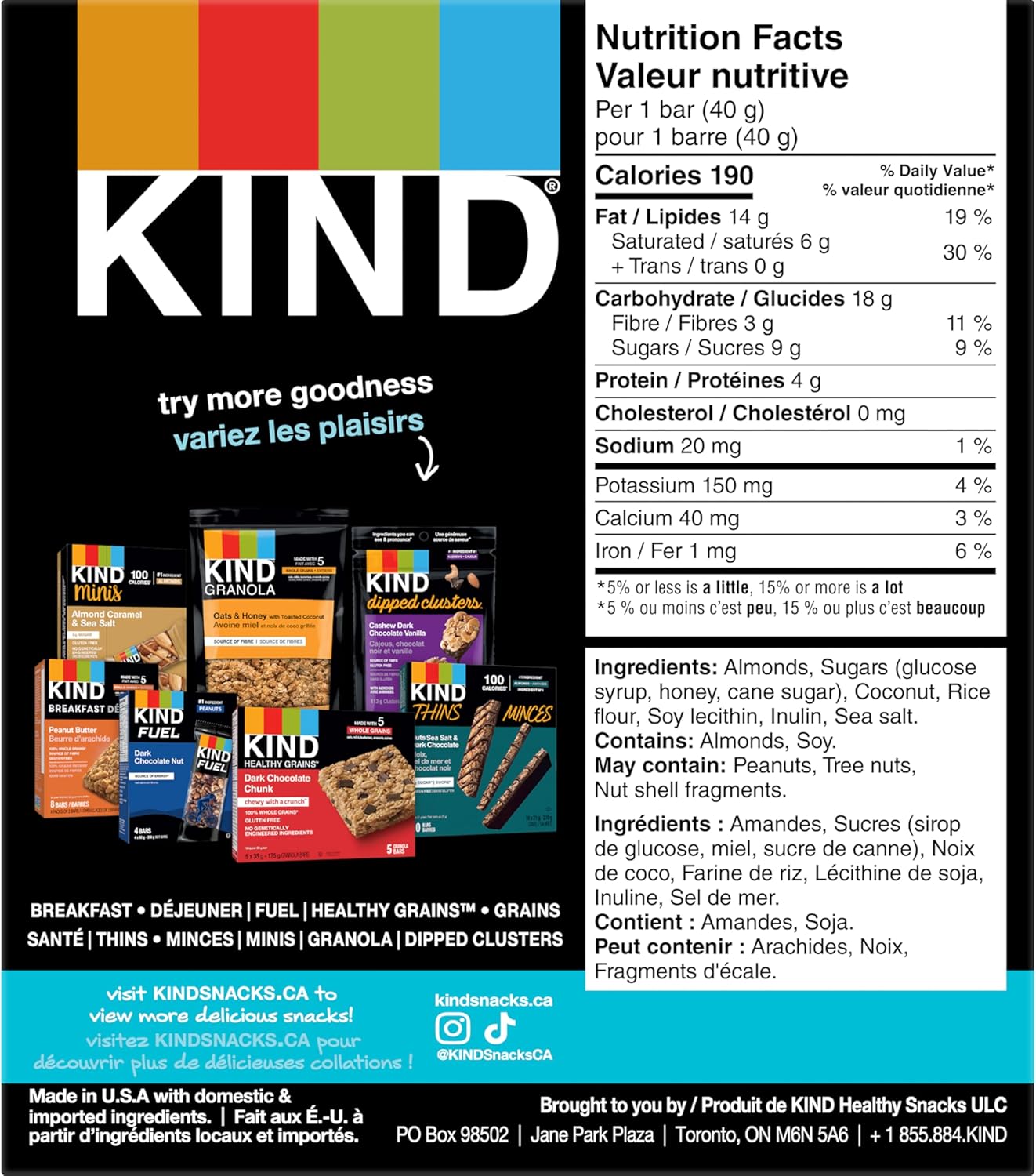 KIND Almond & Coconut, 40 g, 5 Count