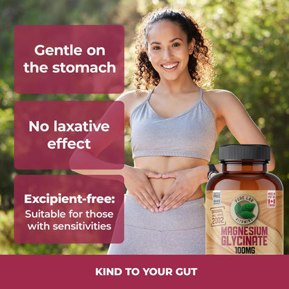 Pure Lab 甘胺酸鎂 100 毫克 - 60 粒膠囊 - 支持肌肉功能