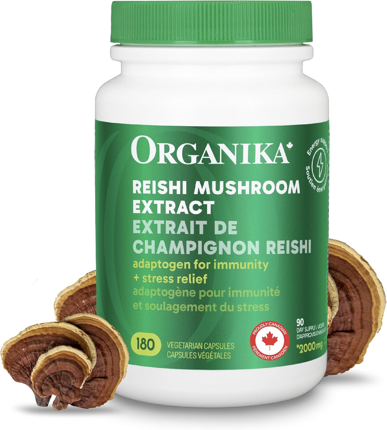 Organika 灵芝提取物 - 180 粒素食胶囊