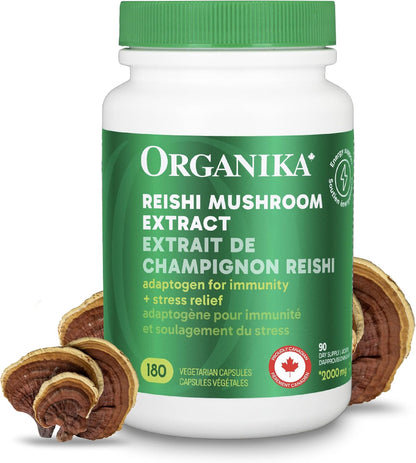 Organika 灵芝提取物 - 180 粒素食胶囊