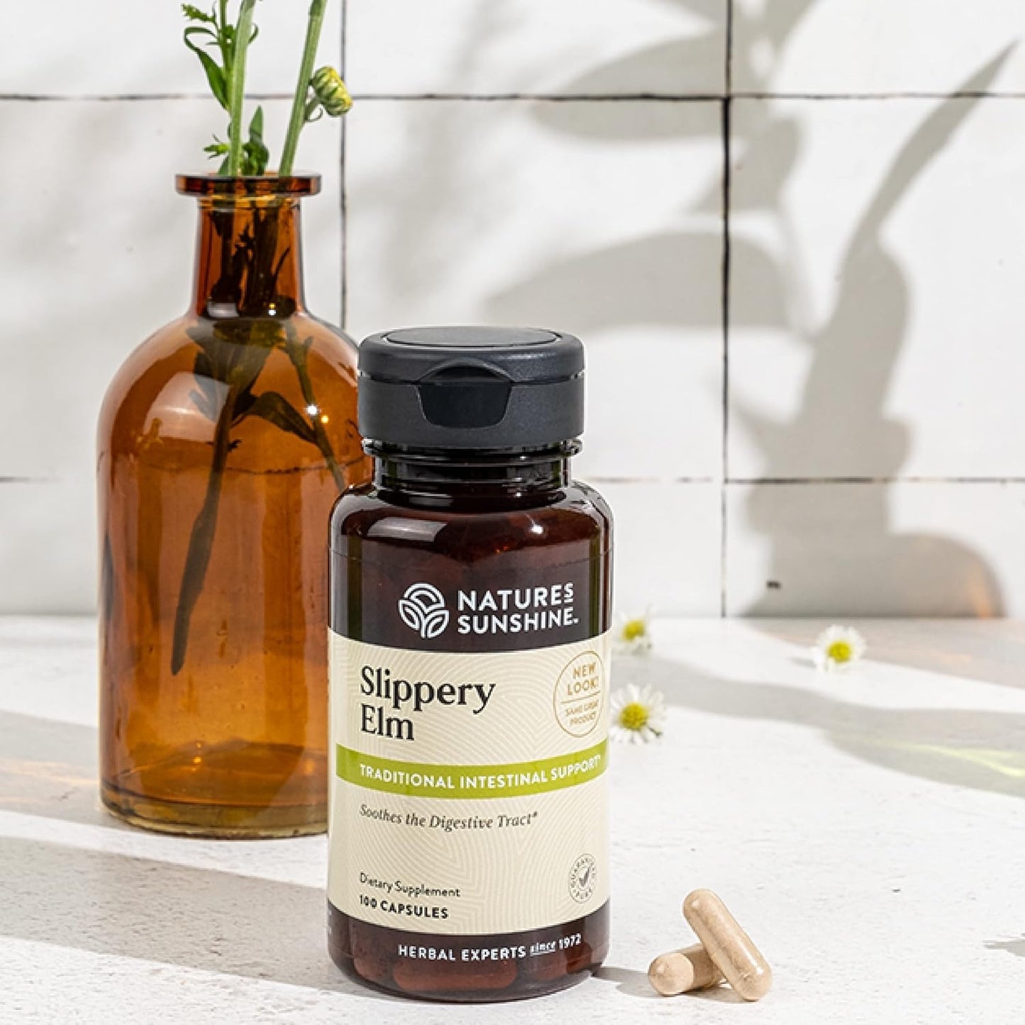 Nature's Sunshine Slippery Elm, 100 capsules