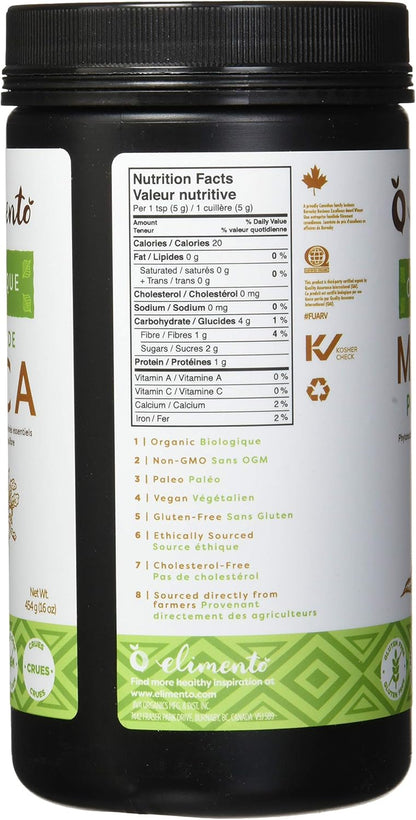 Elimento 有機生瑪卡粉，1 磅