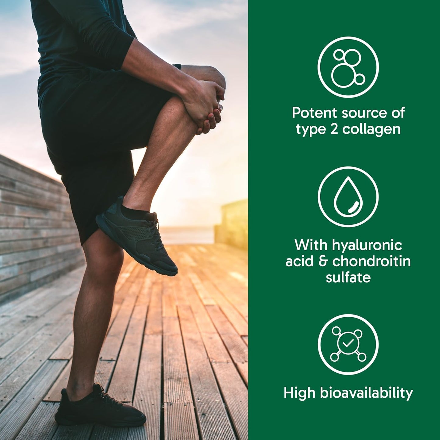 Organika Biocell Collagen- Type 2 Collagen, Hyaluronic Acid, Chondroitin Sulfate, Joint Support- 180caps