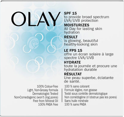 Olay UV Moisturizing Cream Moisturizing Formula With Vitamins E & B3, SPF 15 UVA/UVB, 60 mL