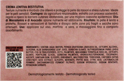 Olos Soothing Restorative Cream - Face Moisturizer - Face Lotion for Stress Signs and Redness - Face Cream with Aloe, Macadamia, Avocado Oil - 1.7 oz