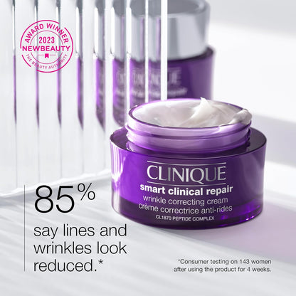 Clinique Smart Clinical Repair Wrinkle Correcting Face Cream With Hyaluronic Acid + Peptides | Anti-Aging + Hydrating