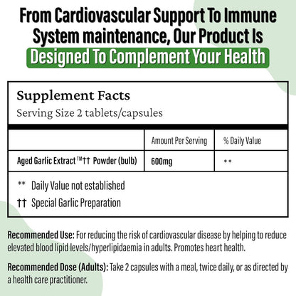 Kyolic - 陳年大蒜萃取補充劑 - 配方 100 日常支持 300 毫克，90 粒膠囊，22 天供應 - 無味大蒜丸 - 促進心臟健康並支持整體健康