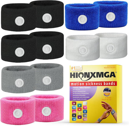 Motion Sickness Bands/Acupressure Nausea Wristband for Nausea,Sea Sickness Wristbands for Natural Relief of Morning Sickness,Dizziness, Motion Sickness(Car, Sea, Flying Travel Sickness)