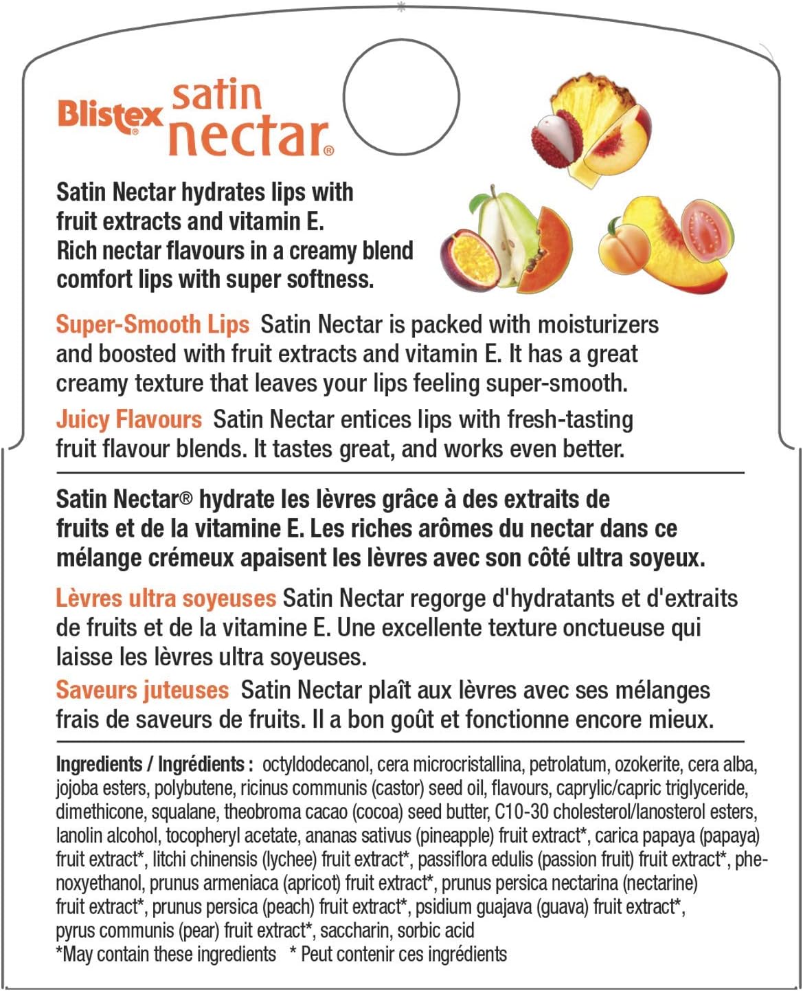 Blistex Satin Nectar Value Variety Pack 3 count