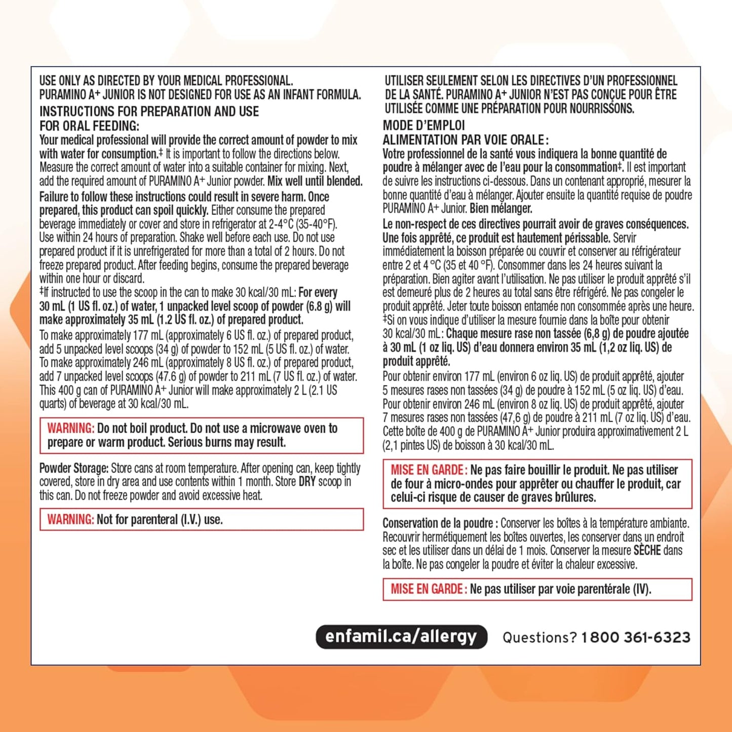 Puramino A+ Junior Powder, 400g, 1 Count