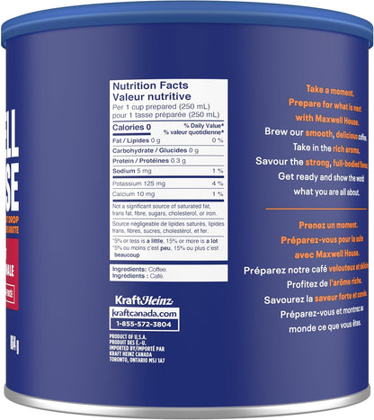 麦斯威尔中度原味烘焙咖啡粉，864克罐装