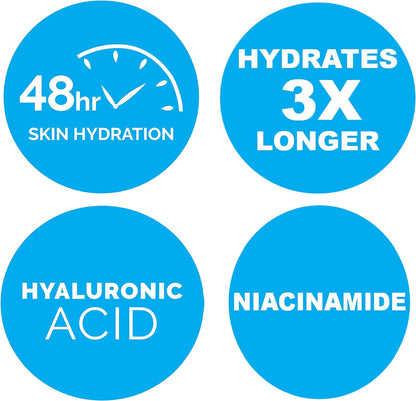 Cetaphil Optimal Hydration Daily Glow Cream for Sensitive, Dry and Dehydrated Skin & Gentle Skin Cleanser (500ml) - Hydrating Face Wash & Body Wash